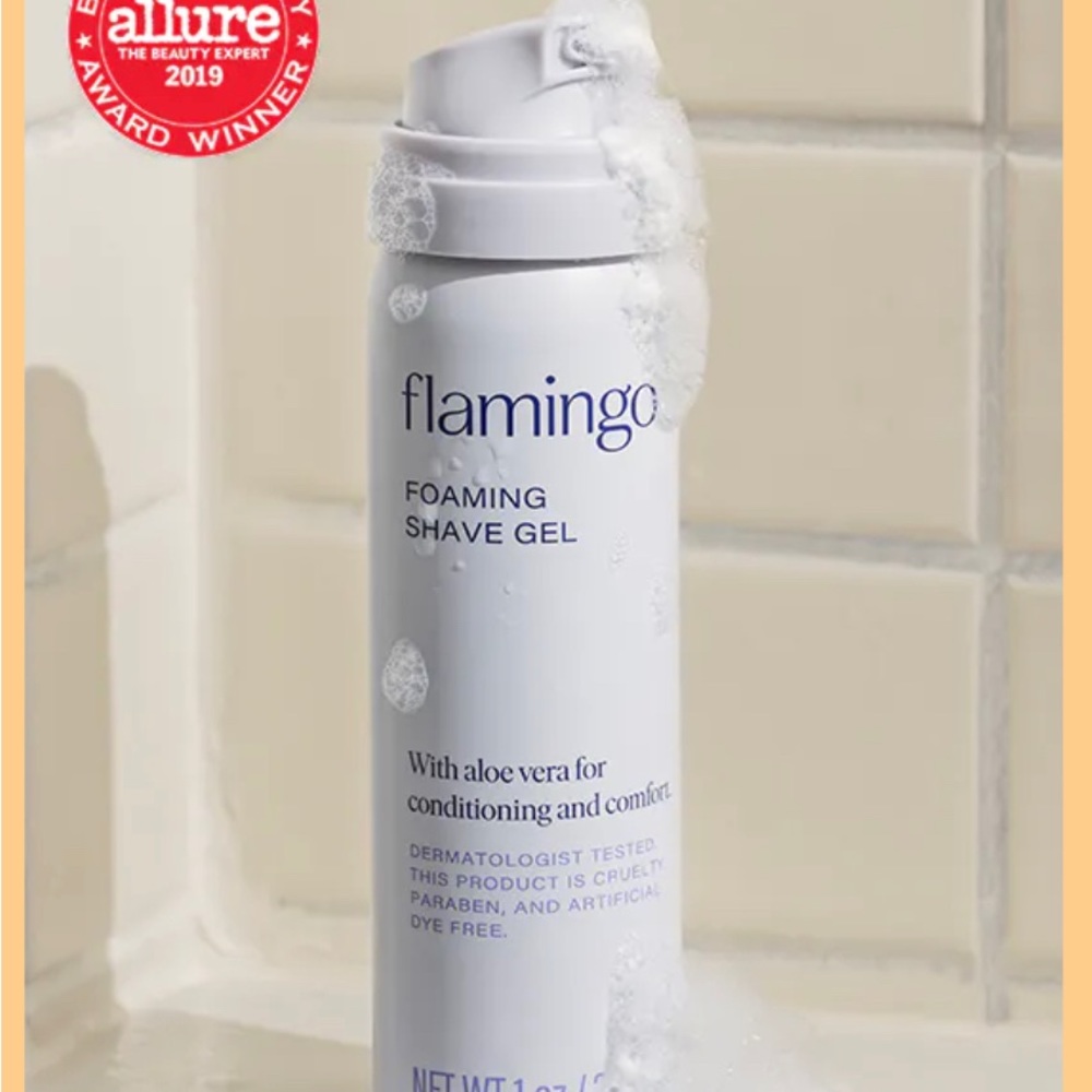 Flamingo * Travel Shave Kit * NWT * Razor*Holder*Shave Cream*Moisturizing Lotion - Picture 8 of 14